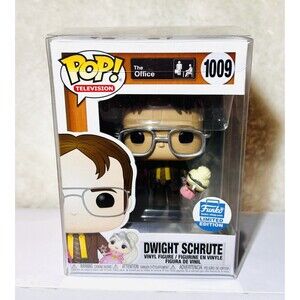 Funko POP! The Office Dwight Schrute Holding Doll #1009 Funko Shop Exclusive